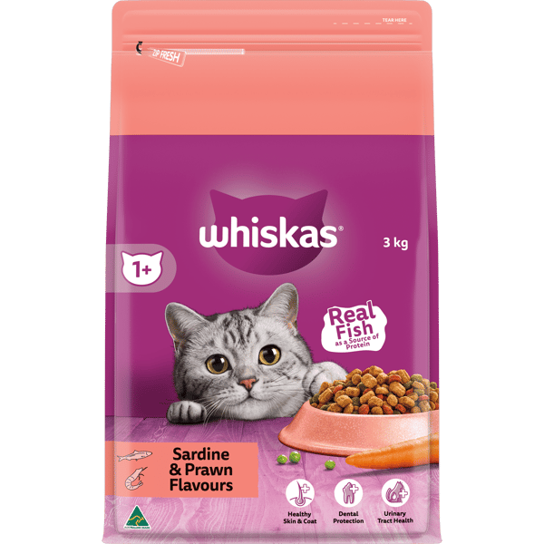 Whiskas dry cat food 3kg top